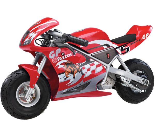 An image of RAZOR Pocket Rocket Electric Kids Motorbike - Red