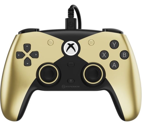 Hyperkin Competitor Controller For Xbox One Series X S Pc Gold Black Hyperkin Competitor Controller For Xbox One Series X S Pc Gold Black