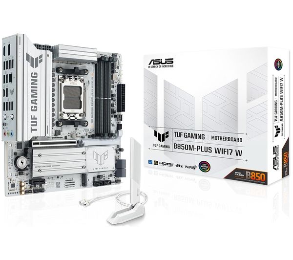 An image of ASUS TUF GAMING B850M-PLUS WIFI7 W AM5 Motherboard