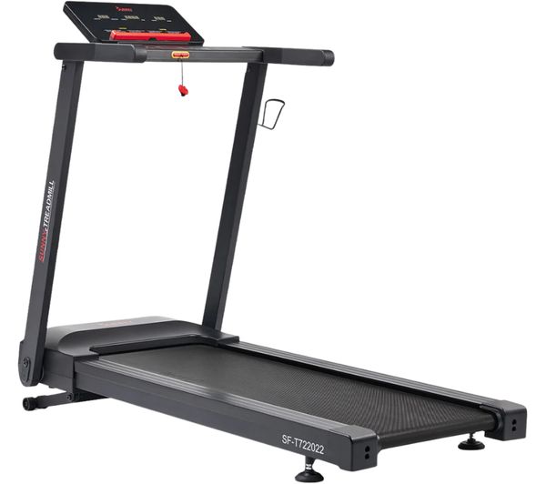 An image of SUNNY HEALTH Auto Incline Foldable Smart Bluetooth Treadmill - Black