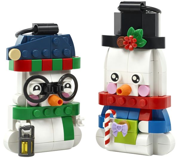An image of LEGO 40812 Snowman Ornaments Set