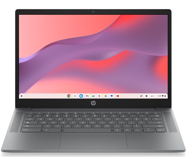 An image of HP 14a-nm0002sax 14" Chromebook - MediaTek Kompanio 540, 128 GB UFS, Grey