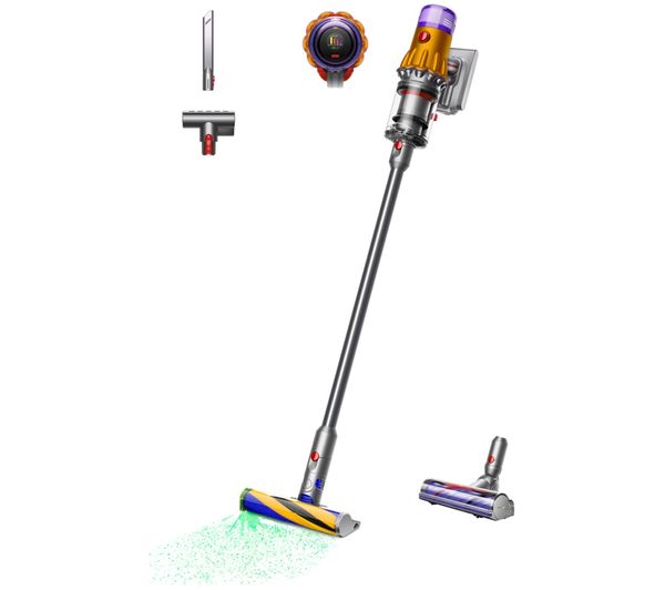 An image of DYSON V12 Detect Slim Absolute Cordless Vacuum Cleaner - Yellow & Nickel