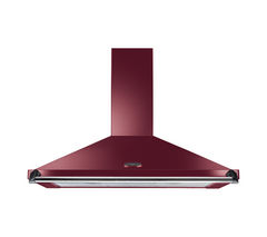 RANGEMASTER Classic CLAHDC100CY/C Chimney Cooker Hood - Cranberry & Chrome