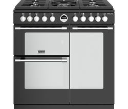 STOVES Sterling S900DF BK 90 cm Dual Fuel Range Cooker - Black