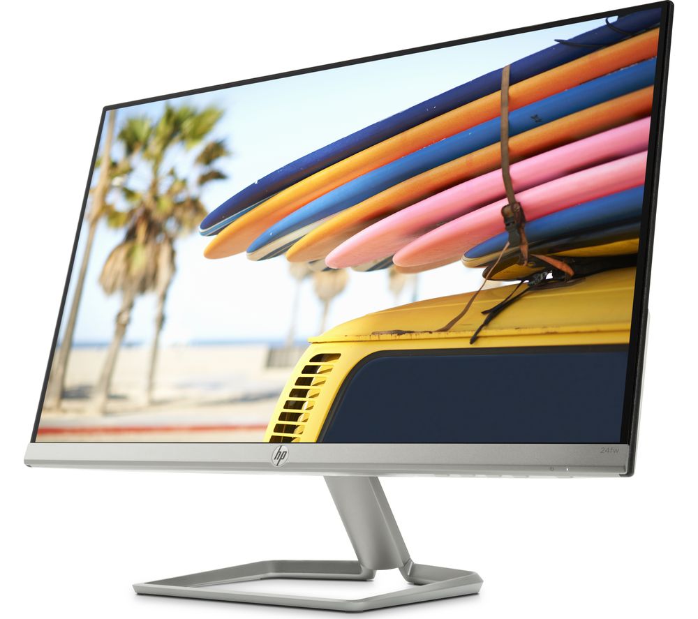 HP 24fw with Audio Full HD 24″ IPS LCD Monitor – White, White