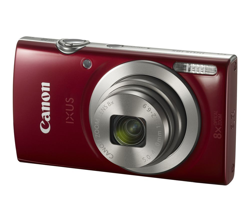 IXUS 185 Compact Camera - Red, Red
