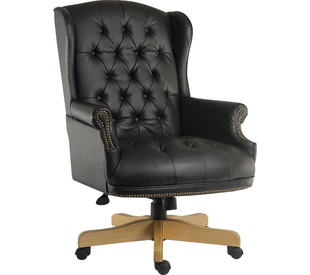 TEKNIK Chairman Noir Bonded-leather Tilting Executive Chair