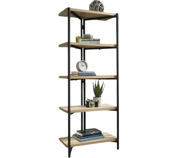 Teknik Industrial Chunky Bookcase Black Charter Oak