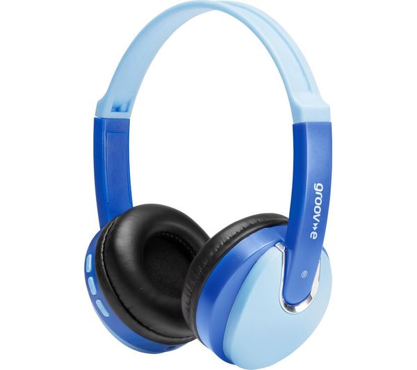 Groov E Kidz Wireless Bluetooth Kids Headphones Blue
