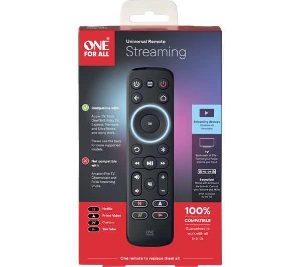 R117935A0100002 ONE FOR ALL URC7935 Universal Streaming Remote