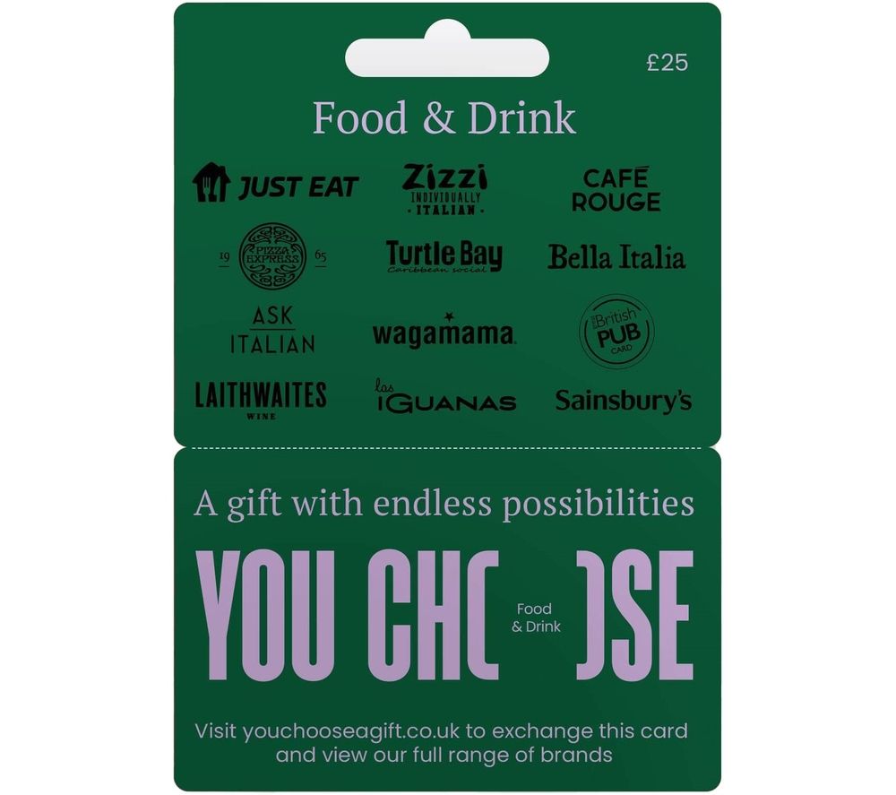Food & Drinks Gift Card - £25