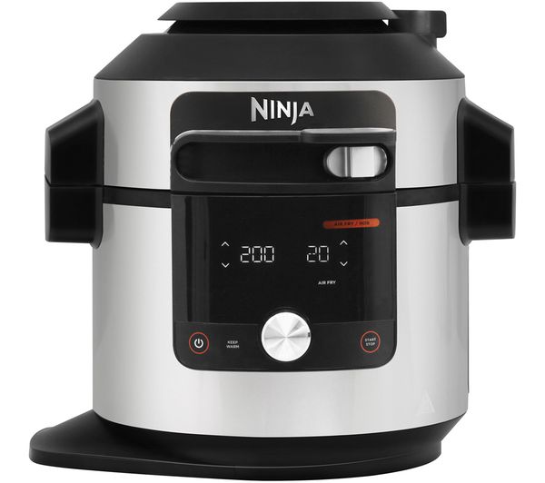 Image of NINJA Foodi MAX 15-in-1 SmartLid OL750UK Multicooker & Air Fryer - Stainless Steel & Black
