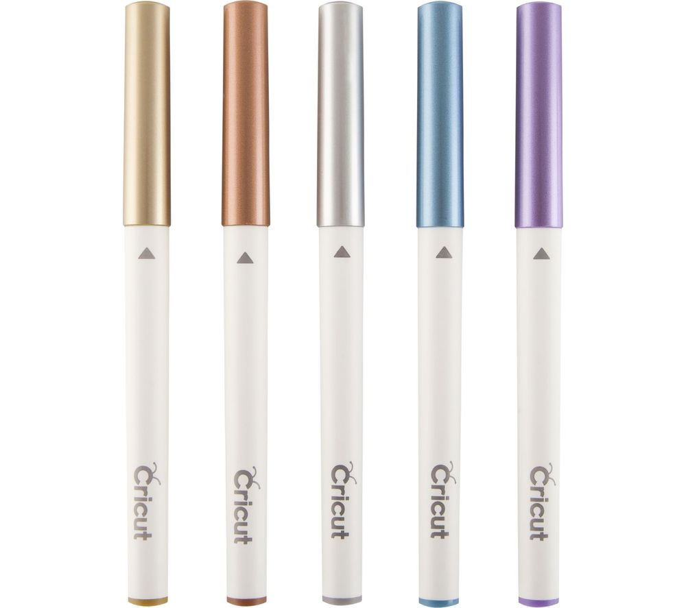 CRICUT CR7 Metallic Marker Pens - Violet, Blue, Copper, Silver & Gold, Violet CRICUT CR7 Metallic Marker Pens - Violet, Blue, Copper, Silver & Gold, Violet