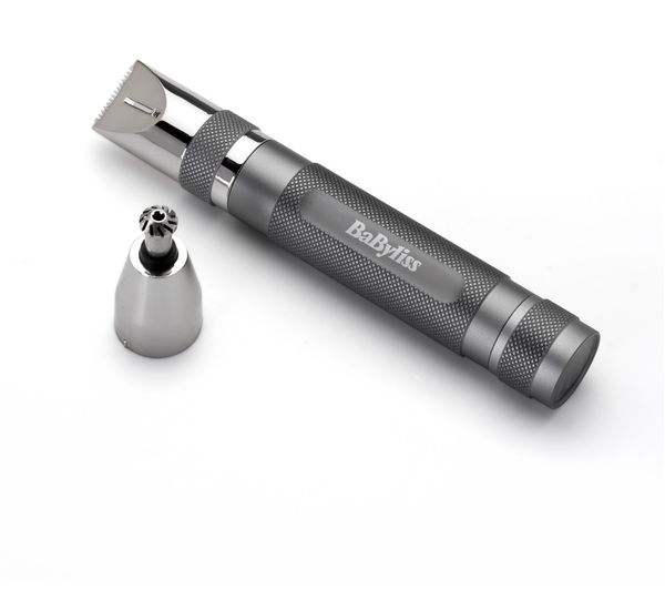 7066U BABYLISS SuperX Metal Series Nose, Ear & Eyebrow Trimmer