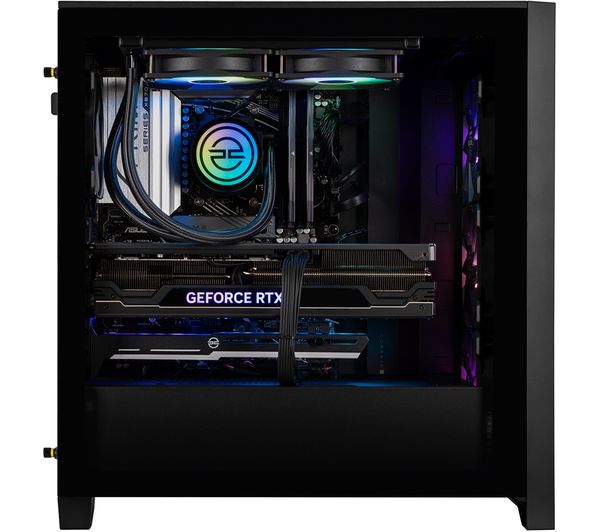 PCSPECIALIST Nexa 410 Gaming PC - AMD Ryzen 7, RTX 4070 Ti, 2 TB