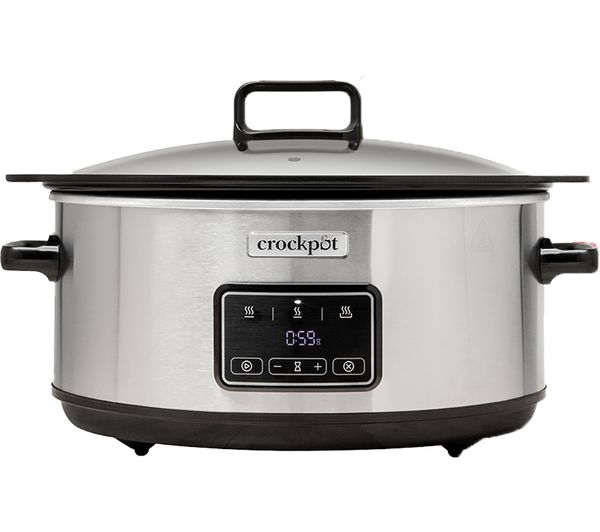 Crock Pot Sizzle Stew Csc112 65l Slow Cooker Stainless Steel