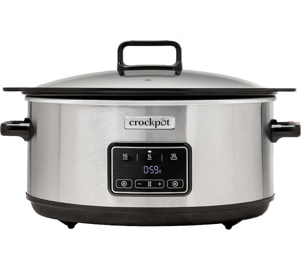 Sizzle & Stew CSC112 6.5L Slow Cooker - Stainless Steel