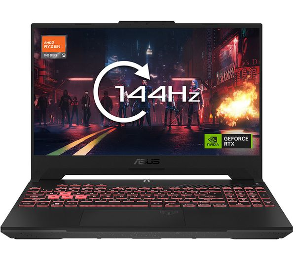 Image of ASUS TUF Gaming A15 15.6" Gaming Laptop - AMD Ryzen 9, RTX 4070, 1 TB SSD
