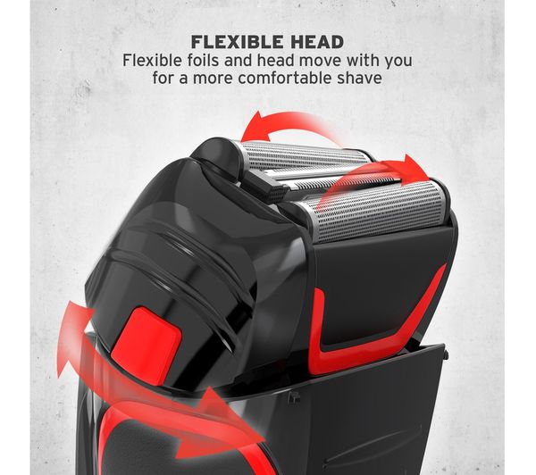 7064017 WAHL Clean & Close Wet & Dry Stubble Foil Shaver Black