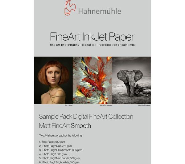 Hahnemuehle Digital Fineart Sample Pack A4 Matte Photo Paper 12 Sheets