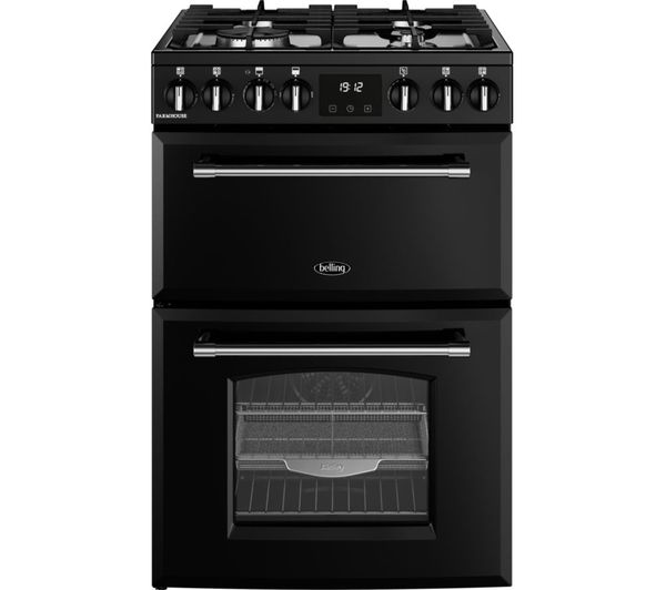 Belling Farmhouse 60df Dual Fuel Cooker Black Chrome