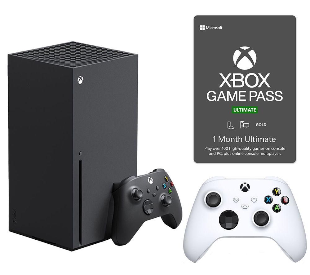 Xbox Series X (1 TB), Wireless Controller (White) & Game Pass Ultimate (1 Month Membership) Bundle