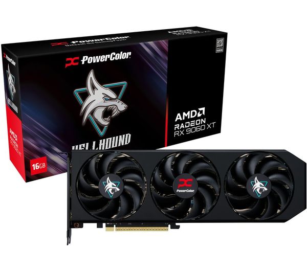 Powercolor Radeon Rx 9060 Xt 16 Gb Hellhound Graphics Card