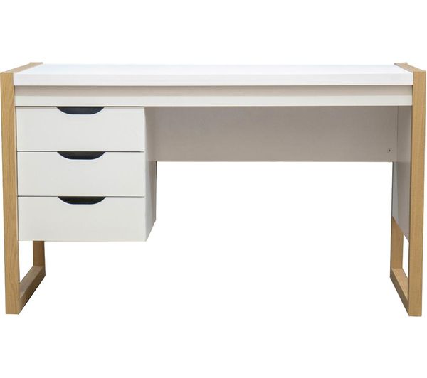TTAP Alcarno Home Office Desk - Brown & White