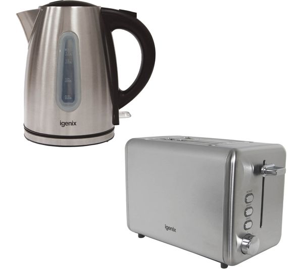 Igenix Igpk36 2 Slice Toaster Kettle Bundle Silver