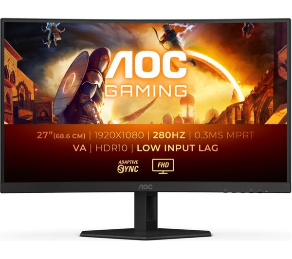 Aoc C27g4zxe Full Hd 27 Curved Va Gaming Monitor Black Aoc C27g4zxe Full Hd 27 Curved Va Gaming Monitor Black