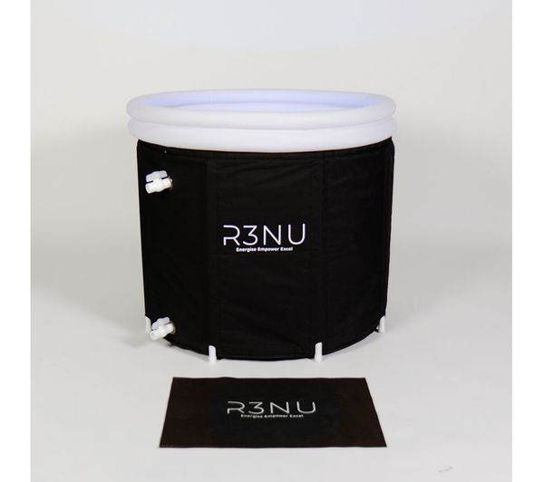 R3nu Recovery Plunge Pod Portable Insulated Ice Bath Black