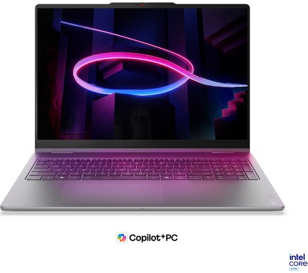 An image of LENOVO Yoga 7i Aura Edition 16" Refurbished 2 in 1 Laptop, Copilot+ PC - Intel® Core™ Ultra 7, 512 GB, Luna Grey (Excellent Condition)