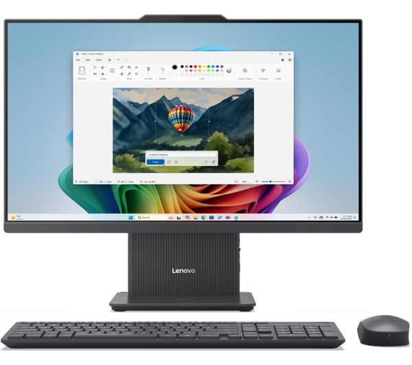 An image of LENOVO IdeaCentre AIO 23.8” All‑in‑One PC - AMD Ryzen 7, 512 GB SSD, Luna Grey