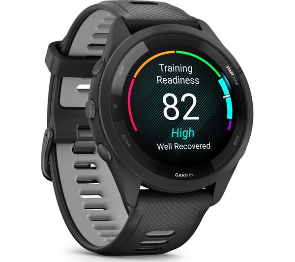 An image of GARMIN Forerunner 265 Sports Watch - Powder Grey, 46 mm