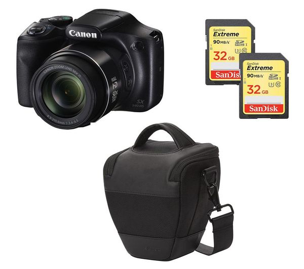 CANON PowerShot SX540 HS Bridge Camera & Accessories Bundle