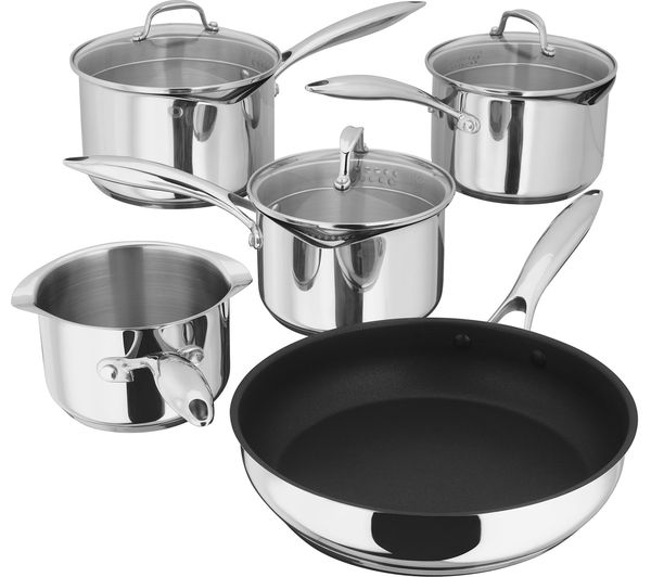 STELLAR PP374 7000 5-piece Cookware Set - Stainless Steel, Stainless Steel