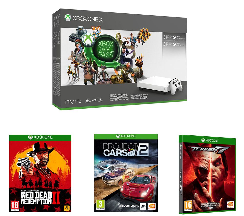 MICROSOFT Xbox One X, Game Pass, Live Gold Membership, Red Dead