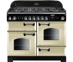 RANGEMASTER Classic 110 cm Gas Range Cooker - Cream & Chrome