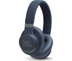JBL LIVE 650BTNC Wireless Bluetooth Noise-Cancelling Headphones - Blue