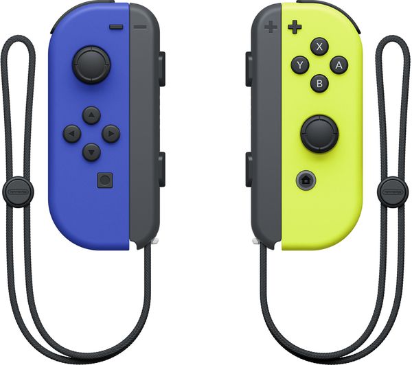 Nintendo Switch Joy Con Wireless Controllers Blue Yellow