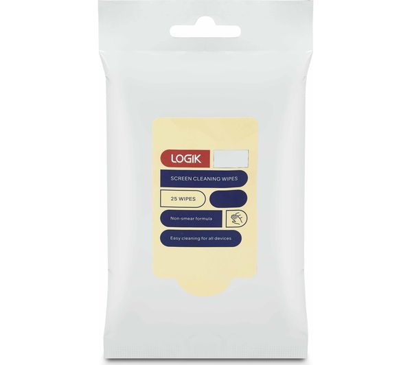 Image of LOGIK LSW2520 Screen Wipes - 25 Wipes