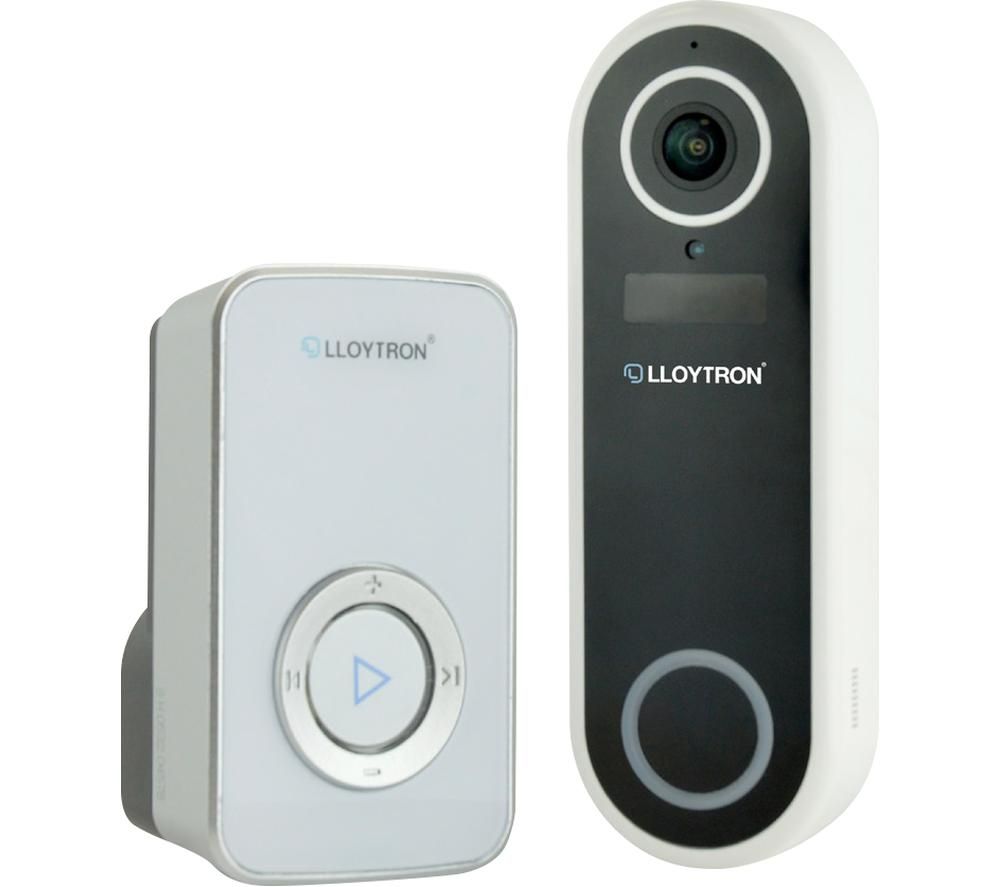 LLOYTRON MIP M6Pro Slimline Video Doorbell & Chime - Black & Grey