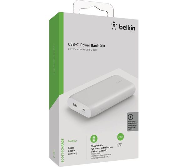 Buy BELKIN 20000 mAh Portable Power Bank with 30 W USBC Fast Charge