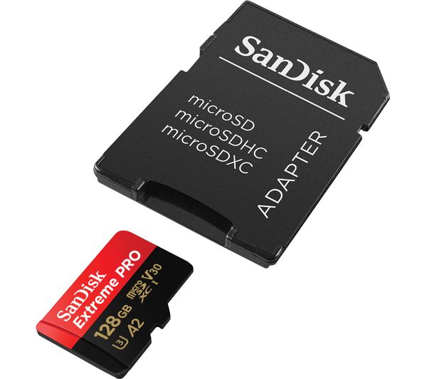Image of SANDISK Extreme Pro Class 10 microSDXC Memory Card - 128 GB
