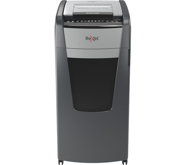 An image of REXEL Optimum AutoFeed+ 600X Cross Cut Paper Shredder