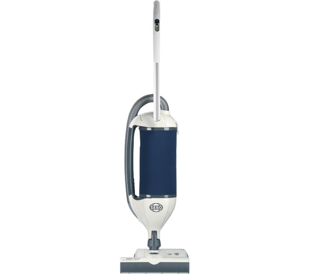 SEBO NAVY ePower 90815GB Upright Vacuum Cleaner – Arctic White & Navy Blue