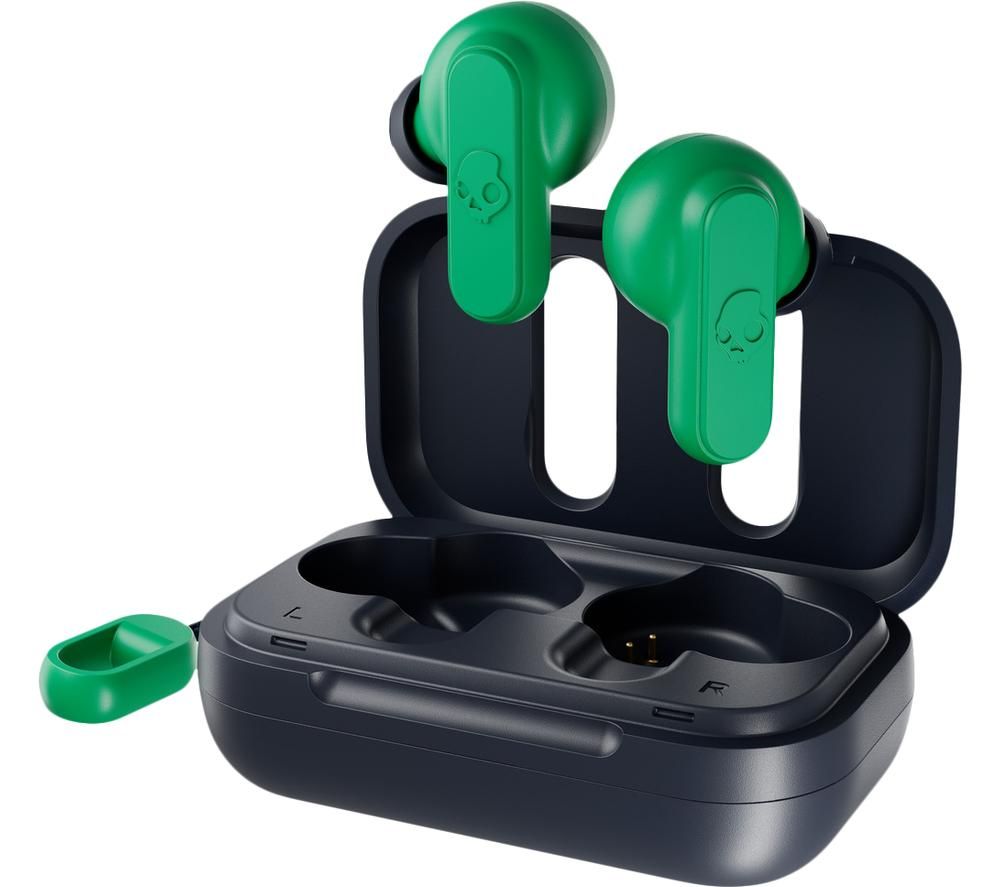 Dime Wireless Bluetooth Earbuds - Dark Blue & Green