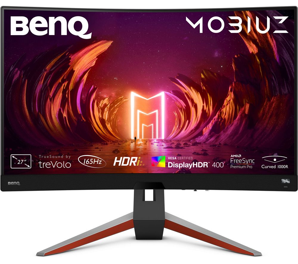 BENQ Mobiuz EX2710R Quad HD 27" VA Curved Gaming Monitor - Black, Red & Grey