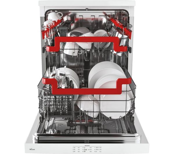 32002180 HOOVER HDISH 500 HSF 5E3DFW Fullsize WiFienabled Dishwasher White Currys Business